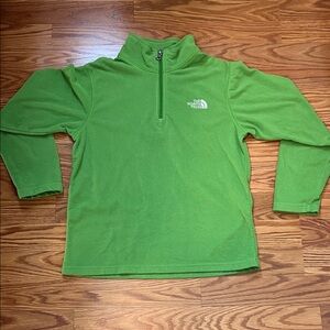 The North Face Kids Green Quarter-Zip Fleece